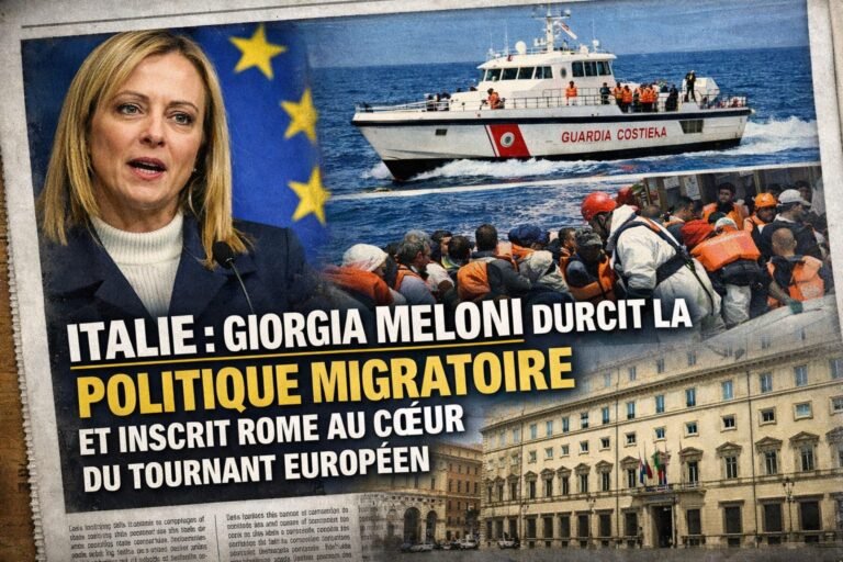 Italie : Giorgia Meloni durcit la politique migratoire et inscrit Rome au cœur du tournant européen