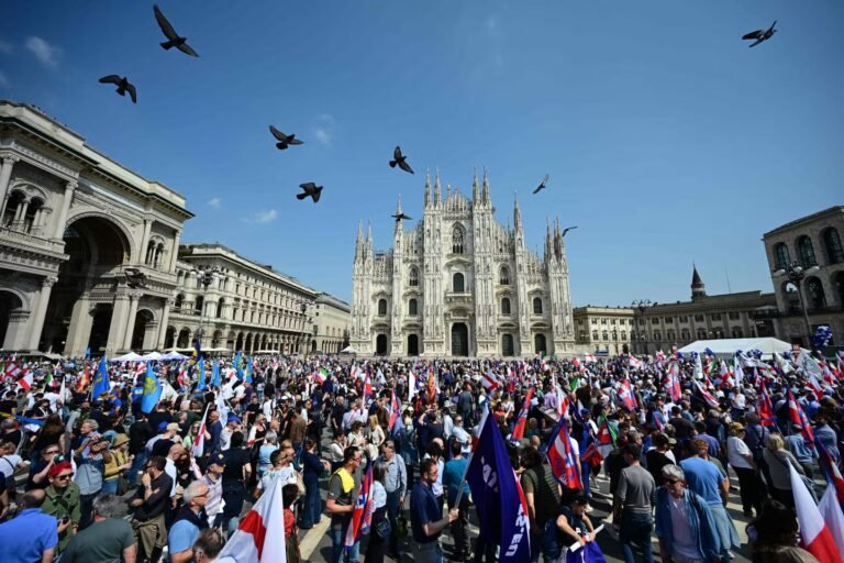 A Milan, l’extrême droite européenne s’est retrouvée samedi, entre changement d’ère et fondamentaux identitaires