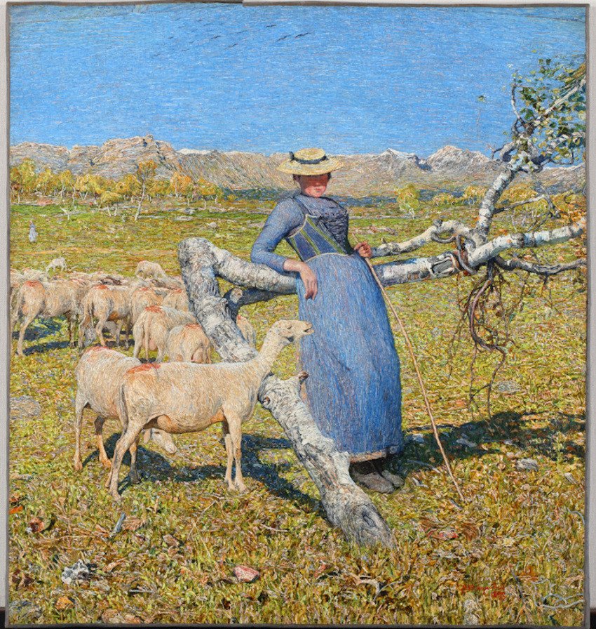 Giovanni Segantini, Midi dans les Alpes, détail, 1892, huile sur toile, 86 x 80 cm, Kurashiki, Ohara Museum of Art, Ohara Art Foundation. © Ohara Museum of Art, Ohara Art Foundation