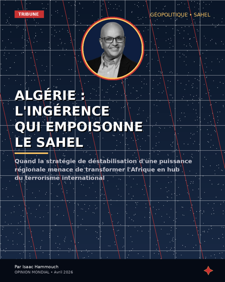 Algérie : l&rsquo;ingérence qui empoisonne le Sahel- Tribune de Isaac Hammouch