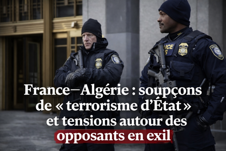 France–Algérie :      Soupçons de « terrorisme d’État » et tensions autour des opposants en exil