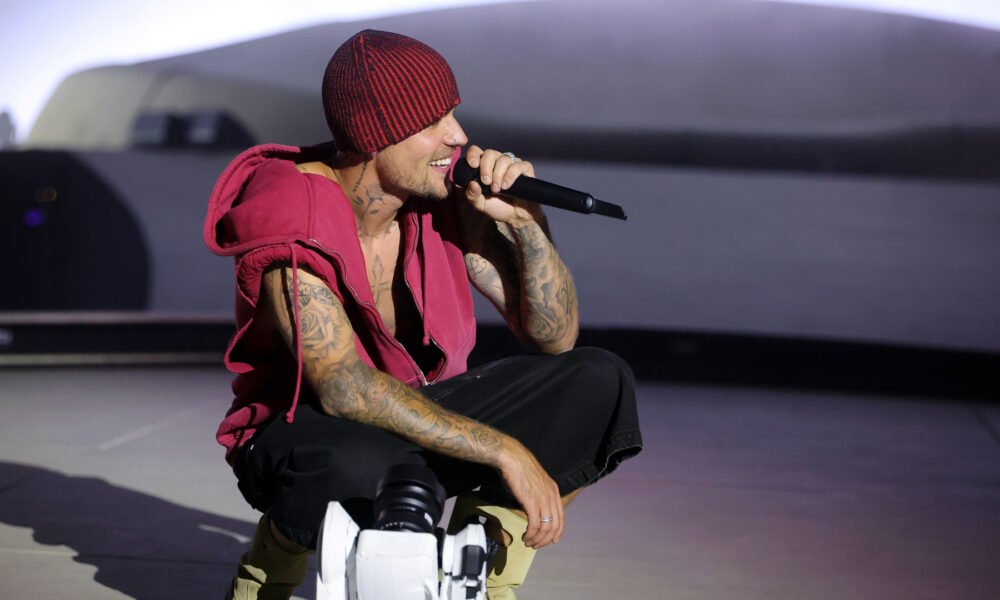 Justin Bieber sur scène lors du second week-end de Coachella 2026