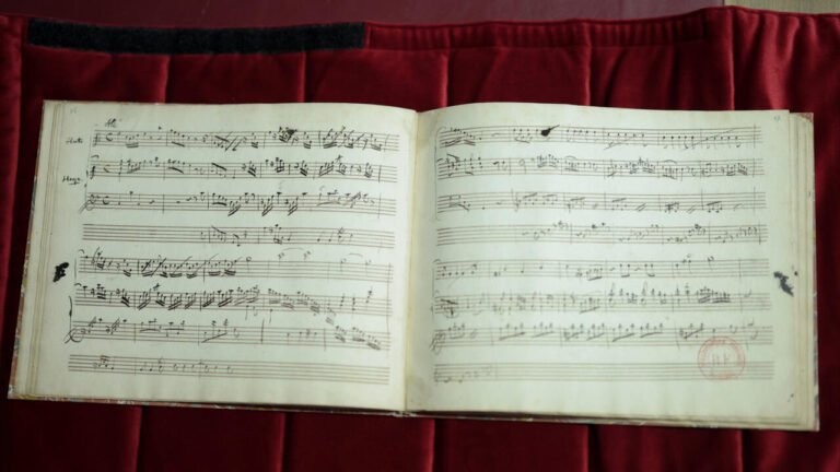 Paris redonne vie à un manuscrit inédit de Mozart
