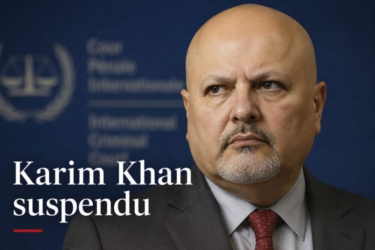 Karim Khan suspendu : une crise sans précédent secoue la Cour pénale internationale