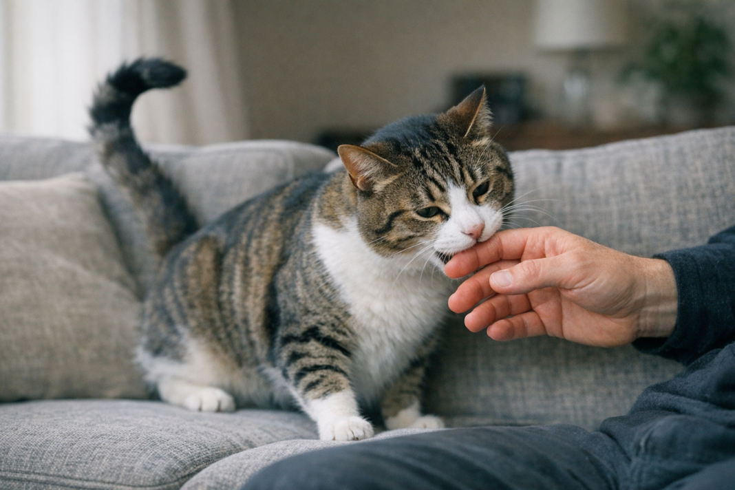 Que signifie réellement la « morsure d’amour » de votre chat ?