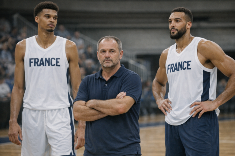 Fauthoux salue un duo Wembanyama–Gobert prometteur après la victoire à Bercy