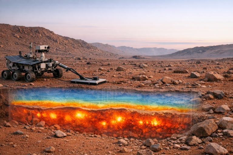 Les secrets enfouis de Mars : un contraste thermique inattendu