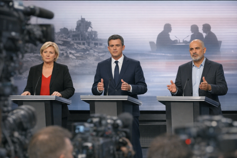 Primaire à gauche : Gaza et l’alliance avec LFI dominent un premier débat tendu