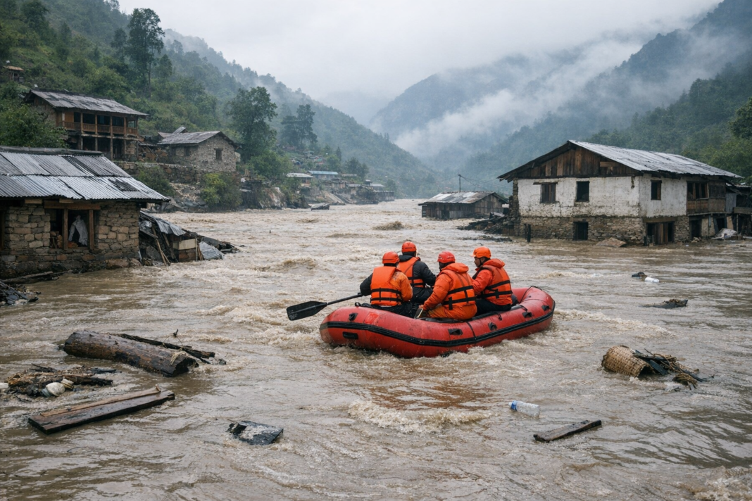 Deux ouvriers sauvés, mais le bilan des inondations au Népal et au Tibet reste dramatique