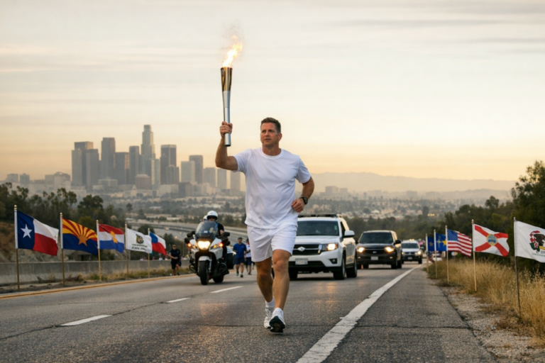 La flamme des JO 2028 traversera les 50 États avant d’illuminer Los Angeles