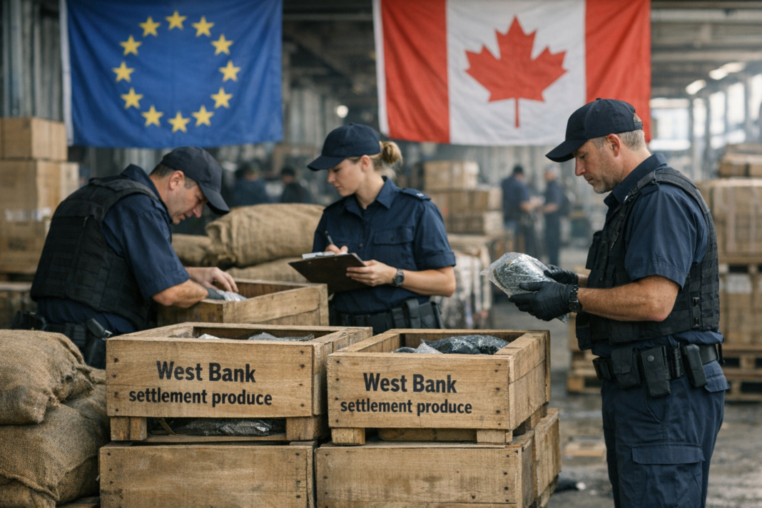 Onze pays européens et le Canada ciblent les produits des colonies en Cisjordanie