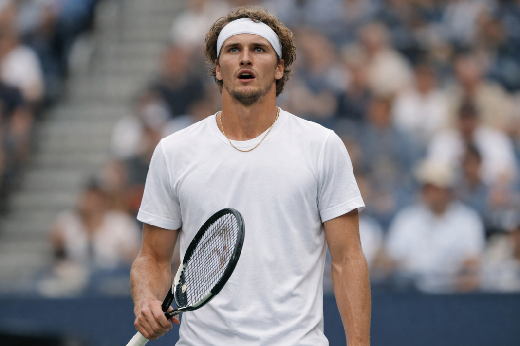 Zverev stupit dans le court après sa victoire en finale de l'US Open