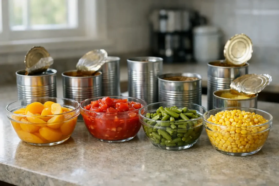 Conserves de fruits et légumes : que reste-t-il dans l'assiette ?